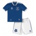 Camisa de Futebol Everton Amadou Onana #8 Equipamento Principal Infantil 2023-24 Manga Curta (+ Calças curtas)